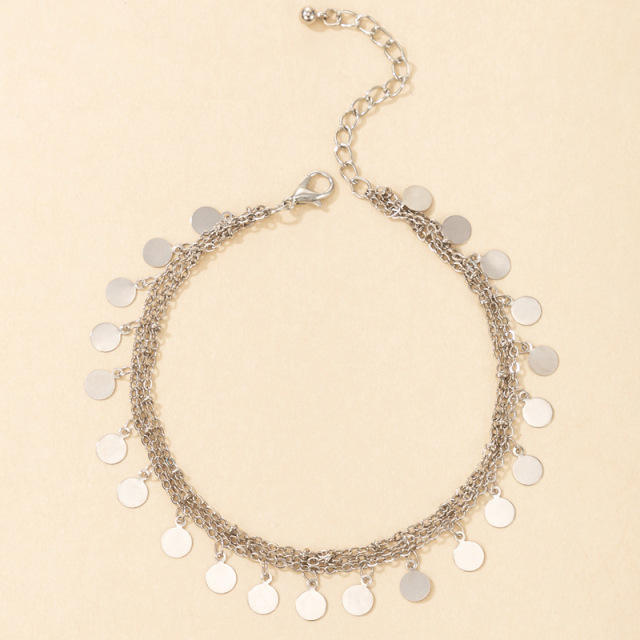 Punk Gold Silver Anklet Bracelet💎