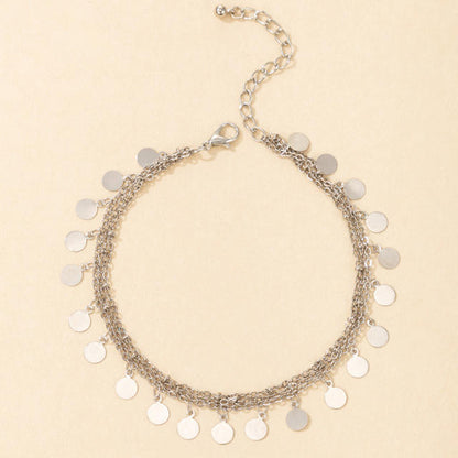 Punk Gold Silver Anklet Bracelet💎