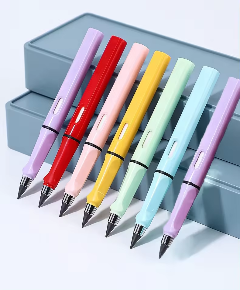 Refillable Lead Eternal Rainbow Crayon Pens for Kids & Artists