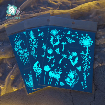 🌟Glow-in-the-Dark Stickers – Celestial &amp; Nature Collection 🌙