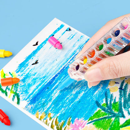 🌈 12 Colors Crayon Set 🖍️✨