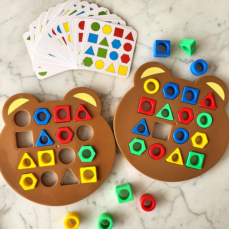 🧸 Bear Shape Matching &amp; Memory Game 🧠✨