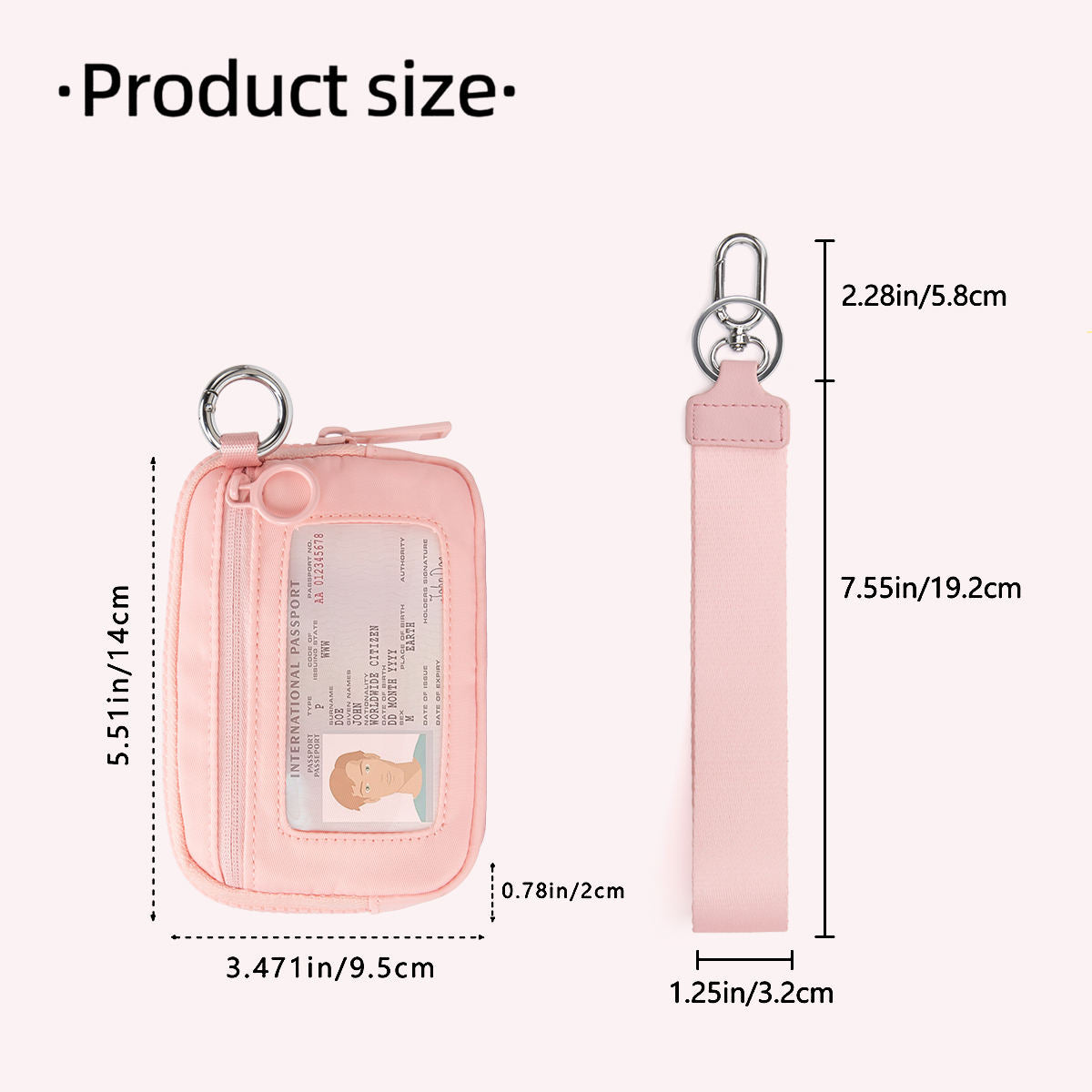 Mini Dual Pouch Wristlet Coin Bags Credit Card Holder🎒