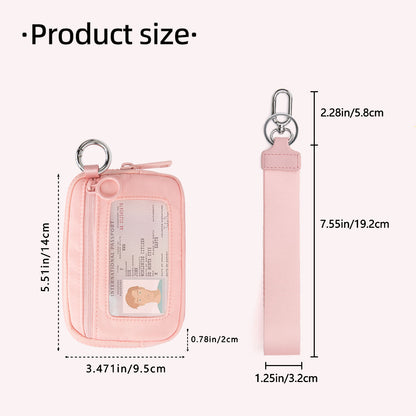 Mini Dual Pouch Wristlet Coin Bags Credit Card Holder🎒