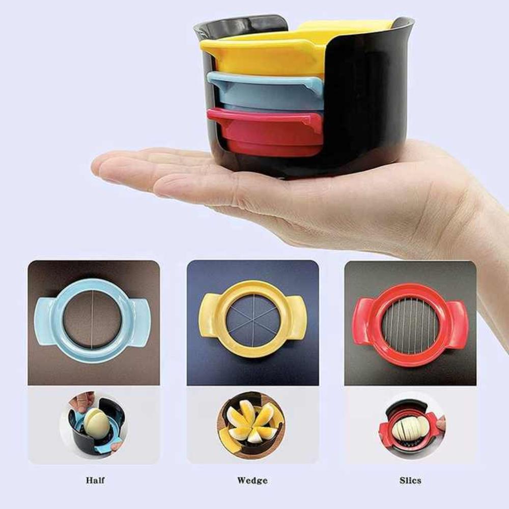 3 in 1 Egg Slicer Cutter