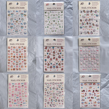 🎀 Cute Cartoon Nail Stickers 🎀