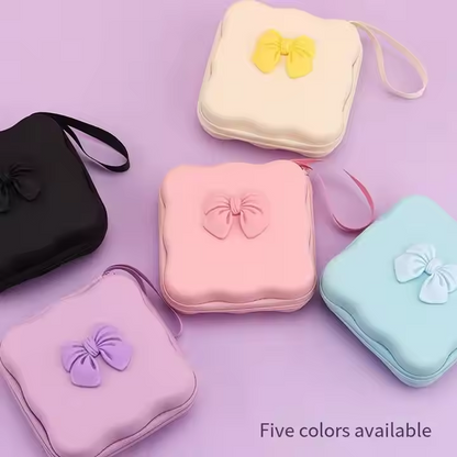 🎀 Bow Charger &amp; Accessories Pouch