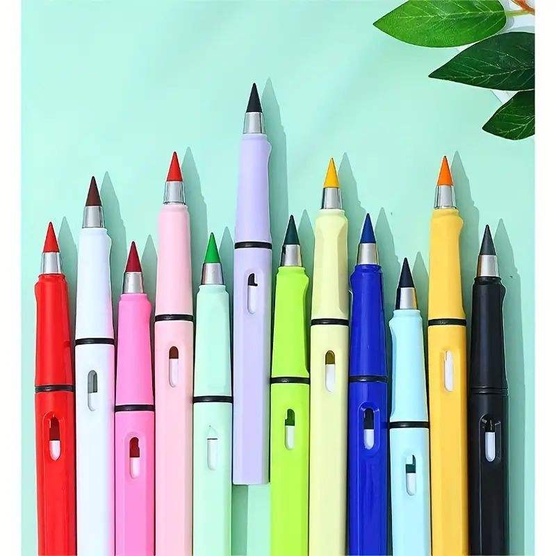 Refillable Lead Eternal Rainbow Crayon Pens for Kids & Artists