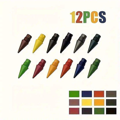 Refillable Lead Eternal Rainbow Crayon Pens for Kids & Artists