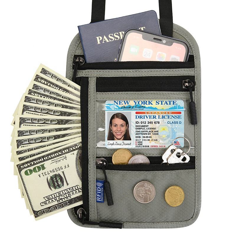 Travel Document Organizer Pouch
