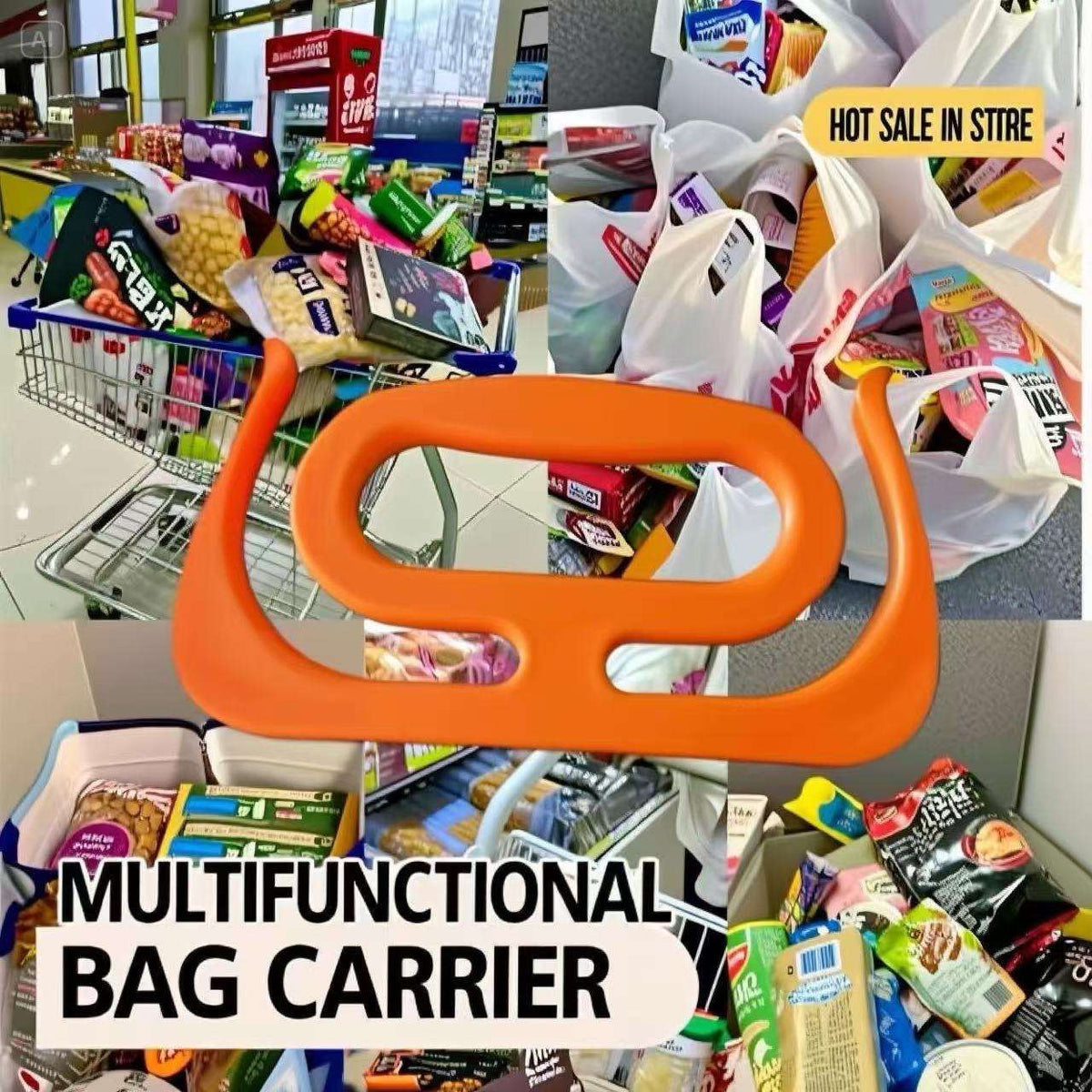 Multi-Bag Easy Grip Holder 👜🧡 | Carry More, Grip Better!