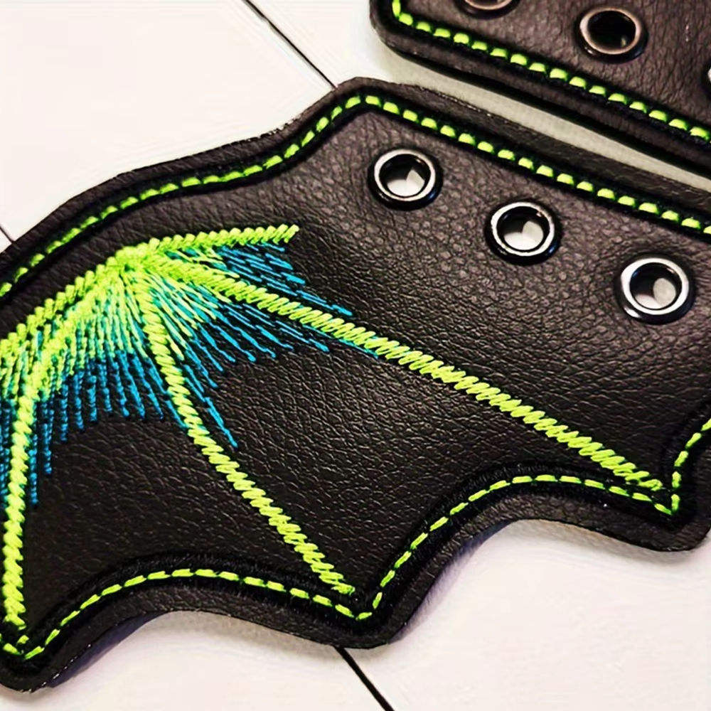 🦇 Gothic Edge Bat Wing Appliques – Premium Velvet Patches