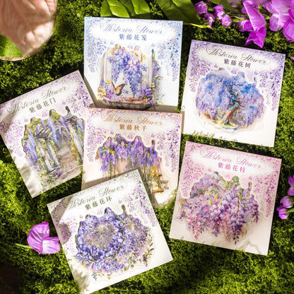 🌸✨ Wisteria Flower Decorative Stickers Set ✨🌸