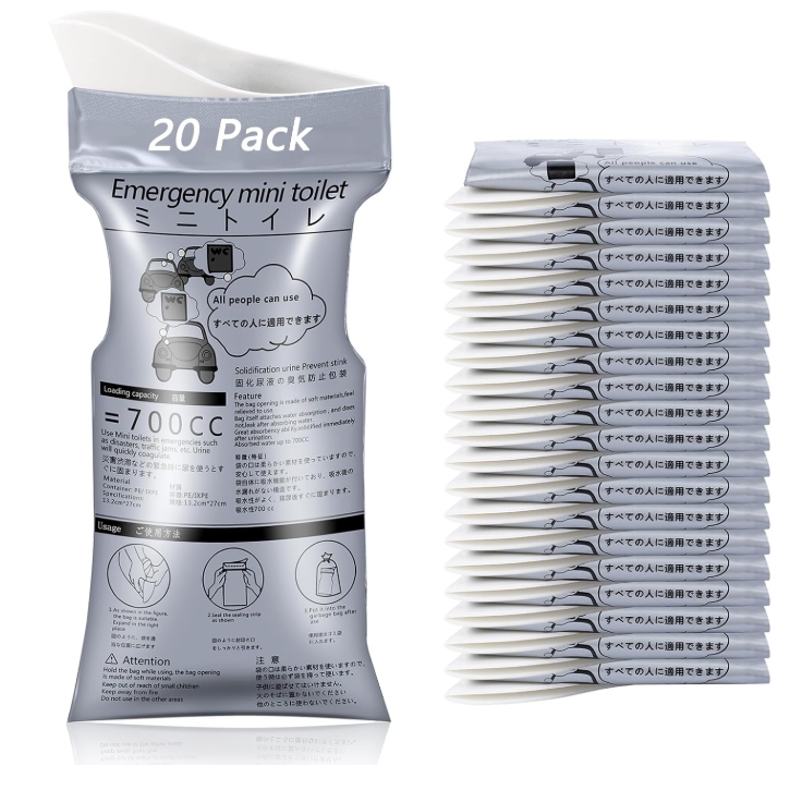 🚻 Emergency Mini Toilet Bags – Portable Hygiene Solution 🚻