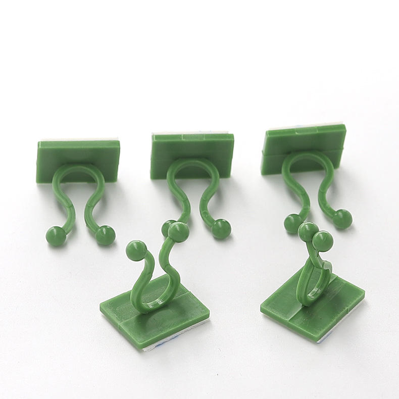Multi-Purpose Sticky Support Clips for Cords, Wires & Plant Stems