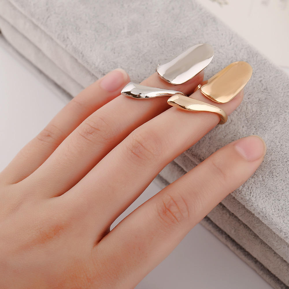 ✨ Elegant Abstract Open Ring Set ✨