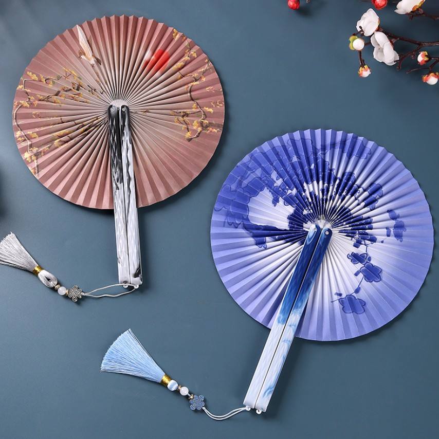 🌸 Elegant Folding Hand Fan Set 🌸