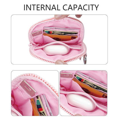 Mini Dual Pouch Wristlet Coin Bags Credit Card Holder🎒