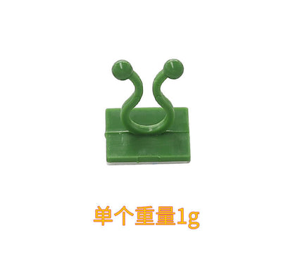 Multi-Purpose Sticky Support Clips for Cords, Wires & Plant Stems