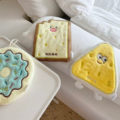🧽 Cute Cartoon Cleaning Towel – Soft, Absorbent🍞🍩