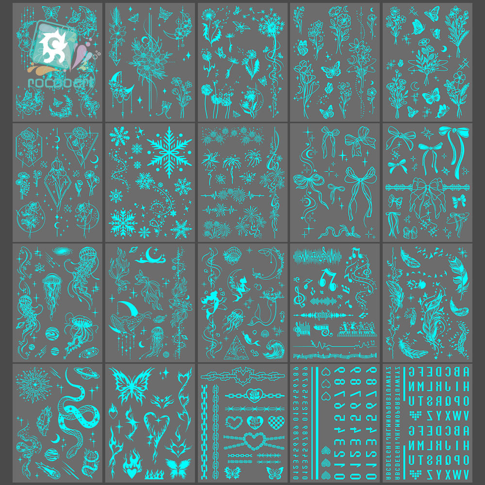 🌟Glow-in-the-Dark Stickers – Celestial &amp; Nature Collection 🌙