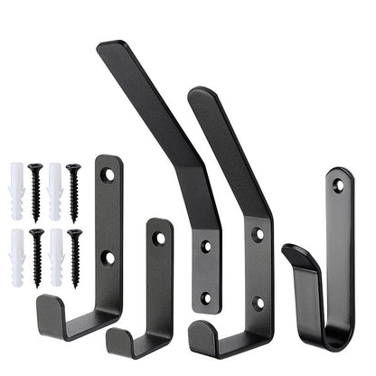 🖤 Heavy-Duty Metal Wall Hooks – Modern &amp; Durable Design ⚙️