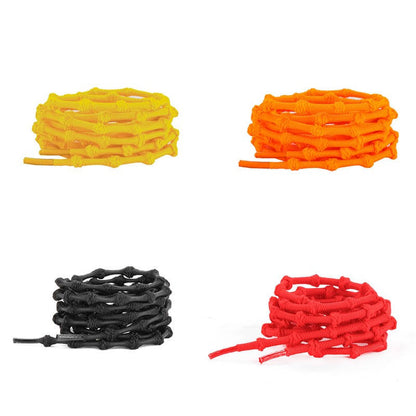 Vibrant Knotted Rope Shoelaces for Sneakers – Bold Style & Secure Fit
