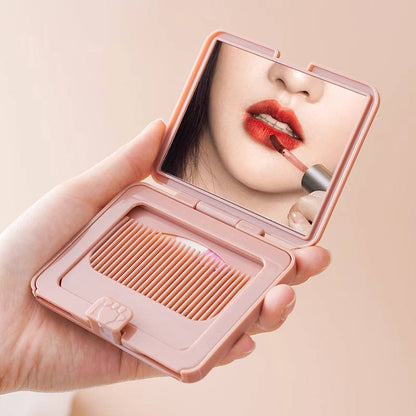 🧸✨ Kawaii Comb + Mirror Set ✨🪞