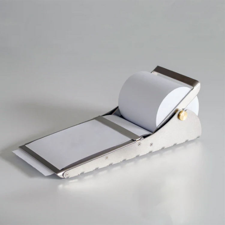 Mech Custom Paper Dispenser Sharp Cutting Edge Stable Flat Base Design Adjustable Roller Spindle Kraft Paper Roll Dispenser