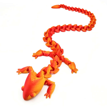 🌈🦎 Rainbow Articulated Lizard Toy