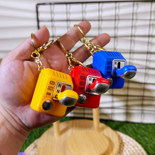 🚗 Mini Gear Shift Keychain Toy 🔑✨