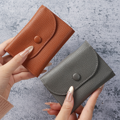 👛✨ Elegant Mini Wallet with Cute Charm ✨🍒