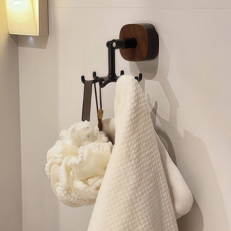 360° Rotating Wall-Mounted Multi-Hook Organizer