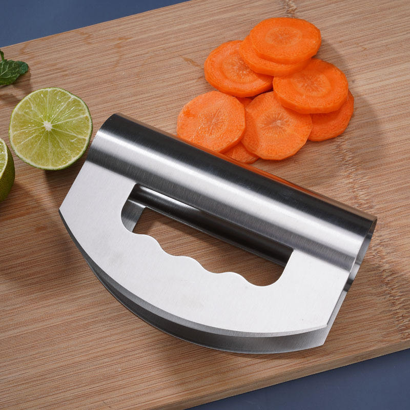 Salad Chopper Stainless Steel Rocker Knife