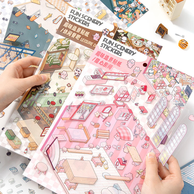 Mini Cartoon Bakery Playset Board 🧁🍞