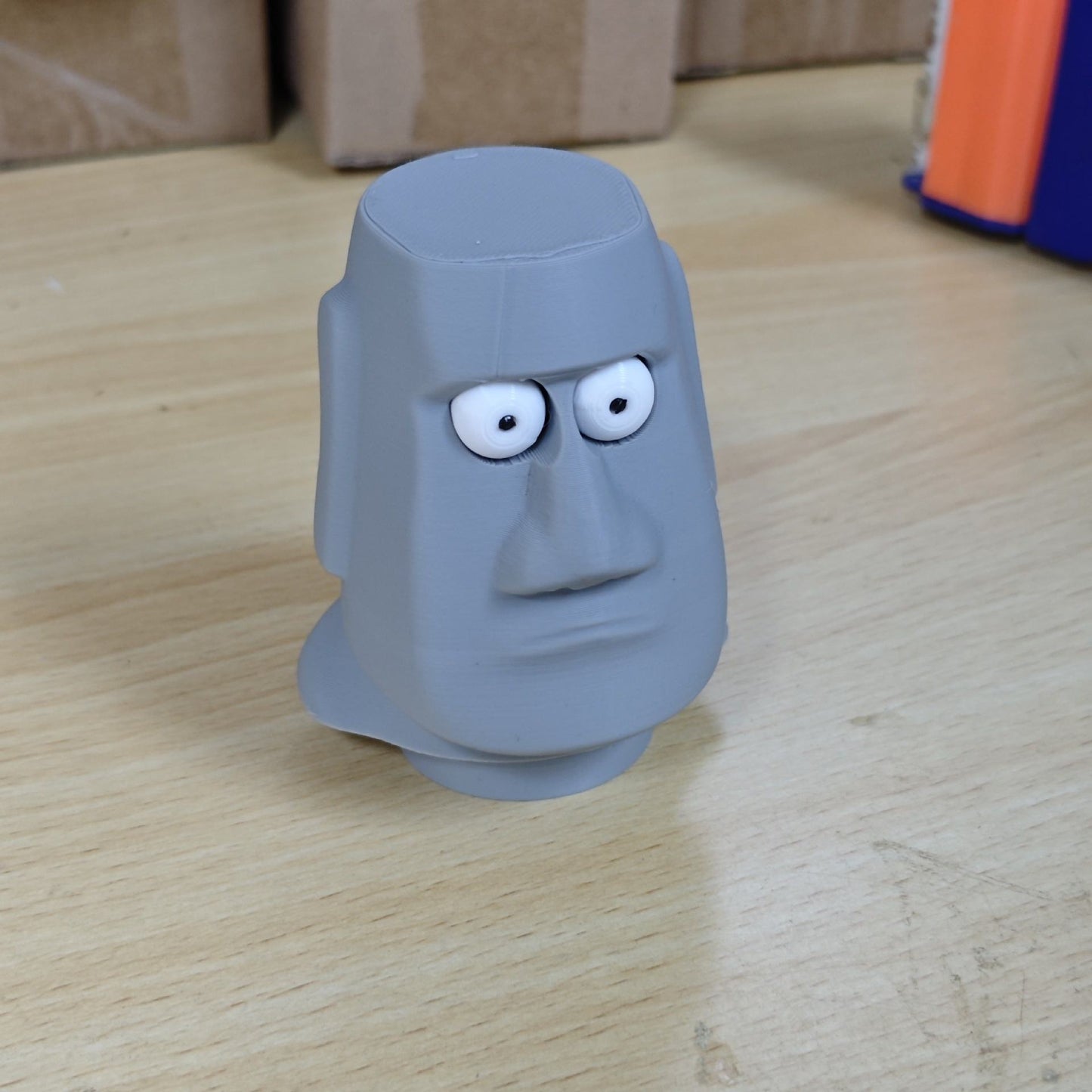 🗿 Funny Moai Push Toy / Desk Gadget