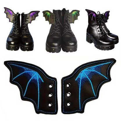 🦇 Gothic Edge Bat Wing Appliques – Premium Velvet Patches