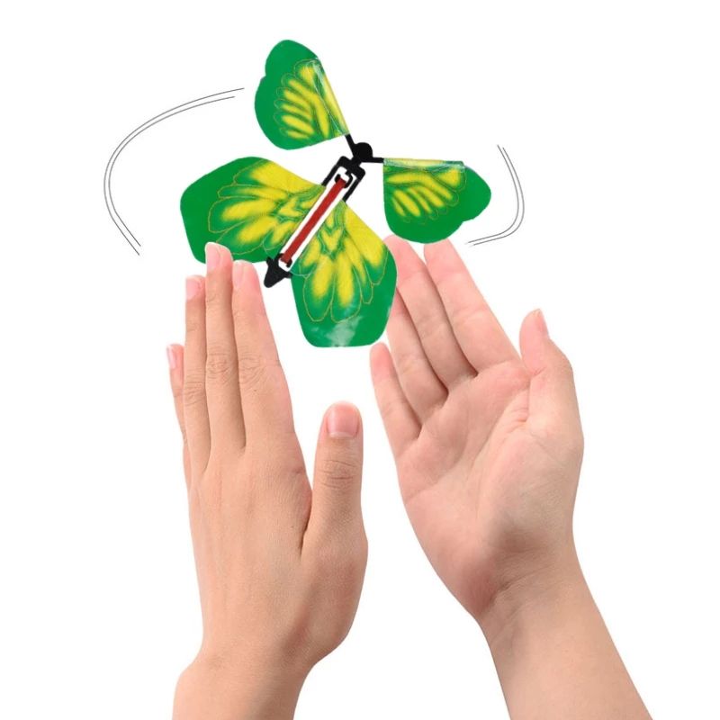 🦋 Flying Butterfly Toy – Wind-Up Fluttering Butterfly for Kids