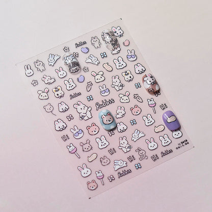 🎀 Cute Cartoon Nail Stickers 🎀