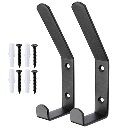 🖤 Heavy-Duty Metal Wall Hooks – Modern &amp; Durable Design ⚙️