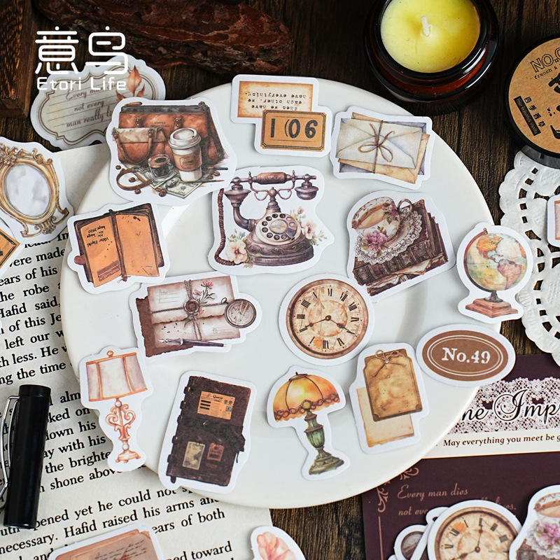 📜✨ Vintage Aesthetic Sticker Pack Collection ✨📚