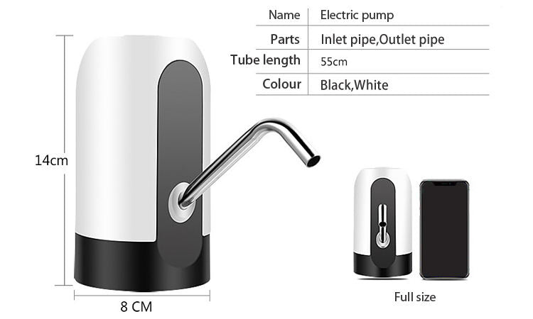 Automatic Electric Water Dispenser Pump – USB Rechargeable Touch Control