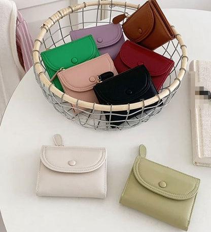 👛✨ Elegant Mini Wallet with Cute Charm ✨🍒