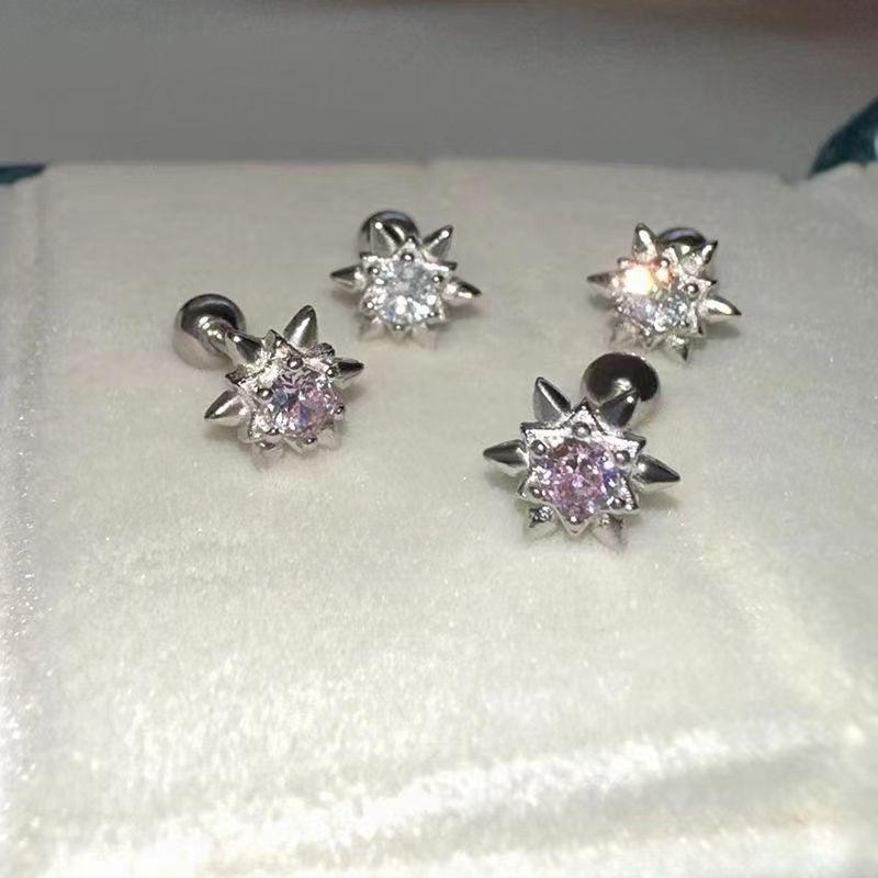 ✨ Starburst Crystal Stud Earrings – Dainty & Trendy 🌟