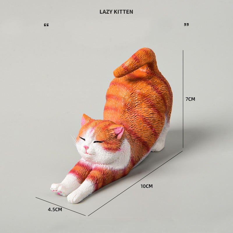 Adorable Lazy Kitty Desk Ornament 😸💤
