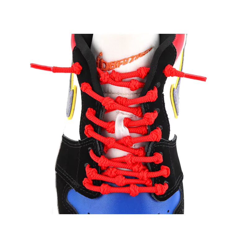 Vibrant Knotted Rope Shoelaces for Sneakers – Bold Style & Secure Fit
