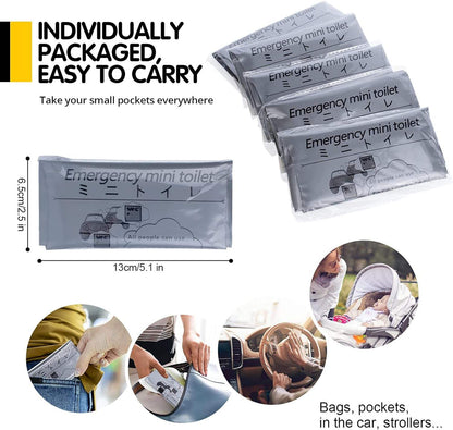 🚻 Emergency Mini Toilet Bags – Portable Hygiene Solution 🚻