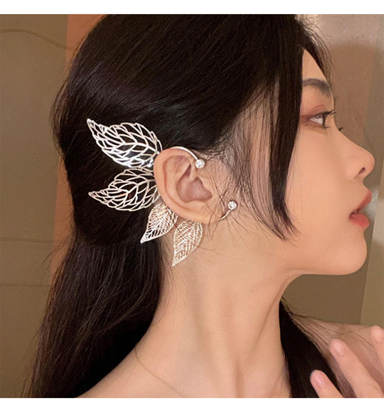 ✨ Elegant Leaf Ear Cuff / Ear Climber ✨
