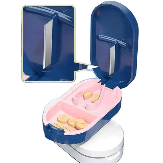 Plastic Cutter Pill Box Pill Organizer Case