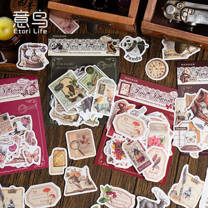 📜✨ Vintage Aesthetic Sticker Pack Collection ✨📚
